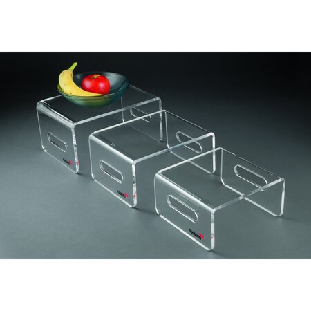 Rosseto Serving Solutions Clear Acrylic Nesting Risers (3 pcs.), 1 EA RDC107